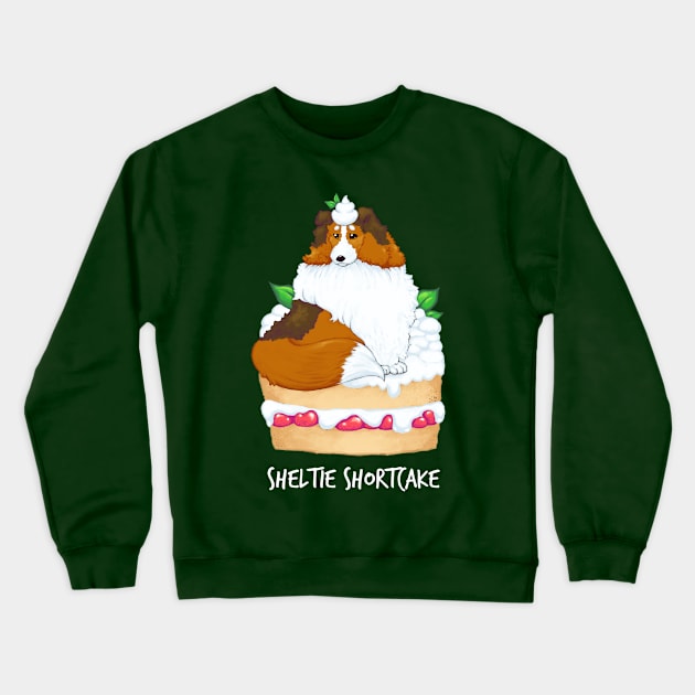 Sheltie Shortcake Crewneck Sweatshirt by mcbenik